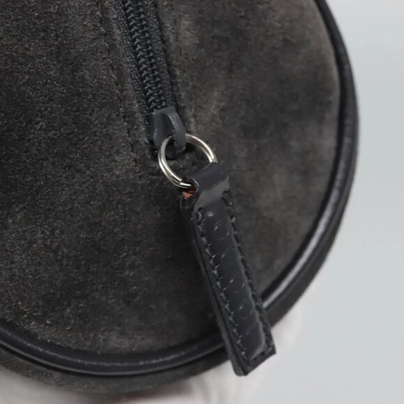 GUCCI Pouch Suede Gray Auth BA1009 - Picture 3 of 16